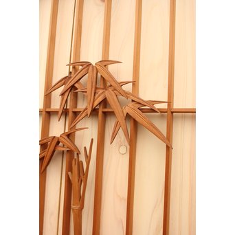 竹雀の障子戸　F165 