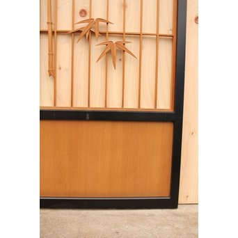 竹雀の障子戸　F165 