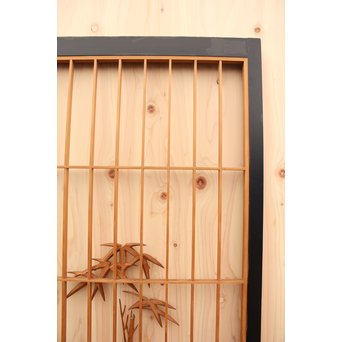 竹雀の障子戸　F165 