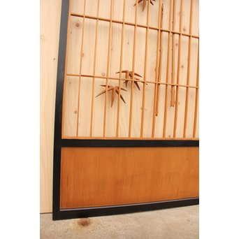 竹雀の障子戸　F165 