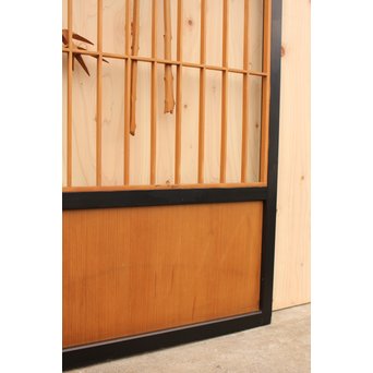 竹雀の障子戸　F165 