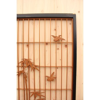 竹雀の障子戸　F165 