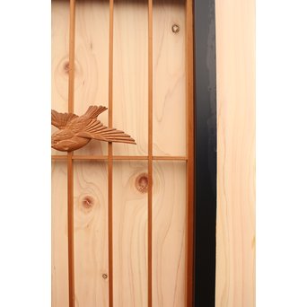 竹雀の障子戸　F165 