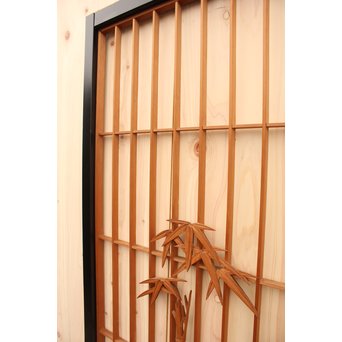 竹雀の障子戸　F165 