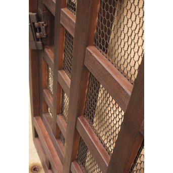 総欅升格子くぐり戸　W488 