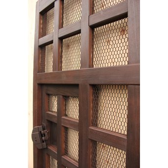 総欅升格子くぐり戸　W488 