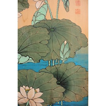 蓮の板絵　S2789 