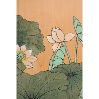 蓮の板絵　S2789 