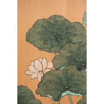 蓮の板絵　S2789 