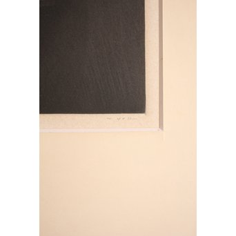 横井巴　銅版画/メゾチント　鉢/bowl　S2792 