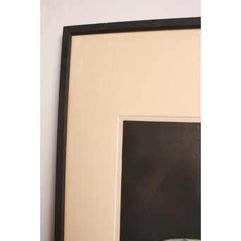 横井巴　銅版画/メゾチント　鉢/bowl　S2792 