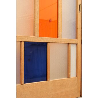 カラフルアクリルとガラスの建具　3枚1組　GD962 