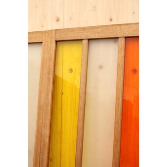 カラフルアクリルとガラスの建具　3枚1組　GD962 