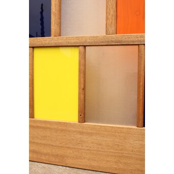 カラフルアクリルとガラスの建具　3枚1組　GD962 