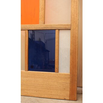 カラフルアクリルとガラスの建具　3枚1組　GD962 