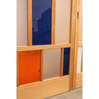 カラフルアクリルとガラスの建具　3枚1組　GD962 