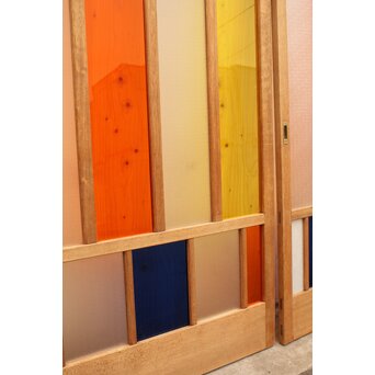 カラフルアクリルとガラスの建具　3枚1組　GD962 