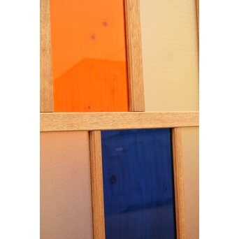 カラフルアクリルとガラスの建具　3枚1組　GD962 