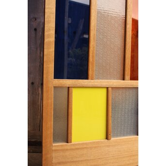 カラフルアクリルとガラスの建具　3枚1組　GD962 