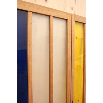 カラフルアクリルとガラスの建具　3枚1組　GD962 