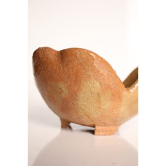 楽九代了入作　楽焼白釉三つ葉向付5客　S2800 