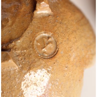 楽九代了入作　楽焼白釉三つ葉向付5客　S2800 