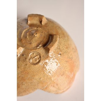 楽九代了入作　楽焼白釉三つ葉向付5客　S2800 