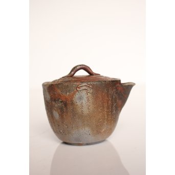 西坂春水　備前手造般若心経彫宝瓶/急須　K340 