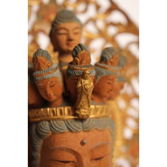 松久宗琳　仏教美術十一面観音立像　S2801 