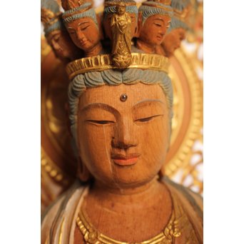 松久宗琳　仏教美術十一面観音立像　S2801 