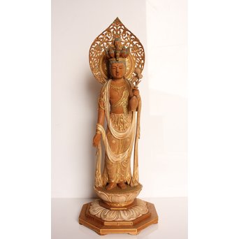 松久宗琳　仏教美術十一面観音立像　S2801