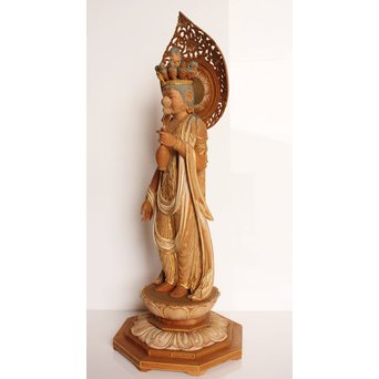 松久宗琳　仏教美術十一面観音立像　S2801 