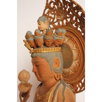 松久宗琳　仏教美術十一面観音立像　S2801 