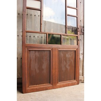 緑と白の色ガラス建具　GD964 