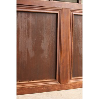 緑と白の色ガラス建具　GD964 