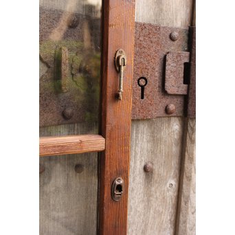 緑と白の色ガラス建具　GD964 