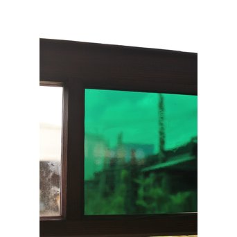 緑と白の色ガラス建具　GD964 