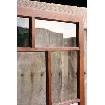 緑と白の色ガラス建具　GD964 