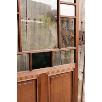 緑と白の色ガラス建具　GD964 