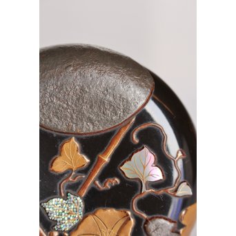 光琳蒔絵　香合　K351 