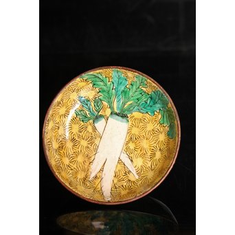 古九谷写　大根図　小皿5客1組　S2818 