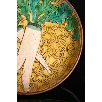 古九谷写　大根図　小皿5客1組　S2818 