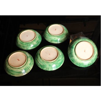 古九谷写　大根図　小皿5客1組　S2818 