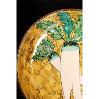 古九谷写　大根図　小皿5客1組　S2818 