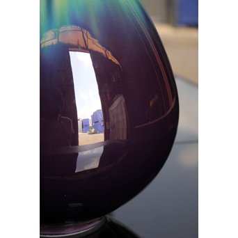 人間国宝　3代徳田八十吉/正彦　碧明釉壺　S2820 