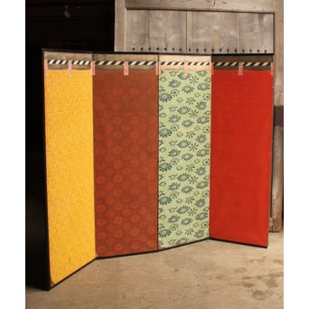 幕の図　八曲屏風　K357 