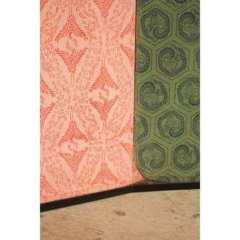 幕の図　八曲屏風　K357 