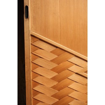 屋久杉と上柾目の松皮菱切り返し建具②　GD967 