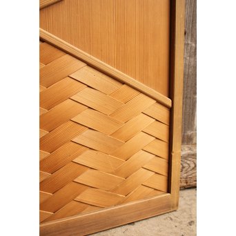 屋久杉と上柾目の松皮菱切り返し建具②　GD967 