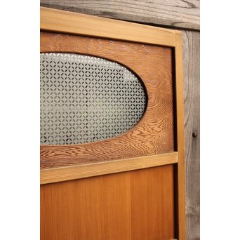 屋久杉と上柾目の松皮菱切り返し建具②　GD967 